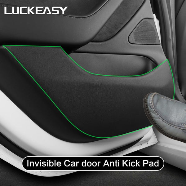 LUCKEASY 適用於 Tesla Model 3 2018-2019 隱形汽車車門防踢墊保護側邊膜保護貼紙